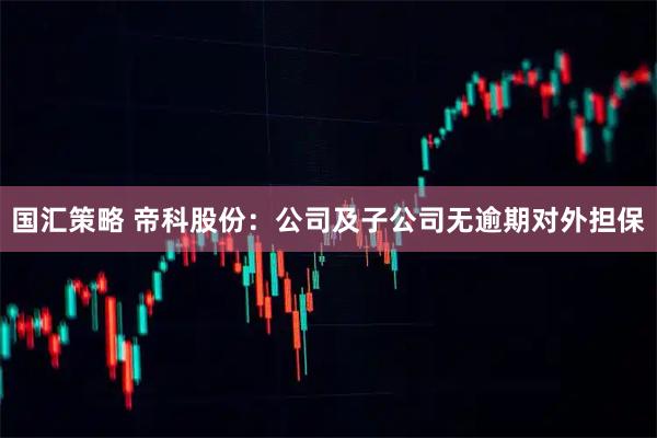 国汇策略 帝科股份：公司及子公司无逾期对外担保
